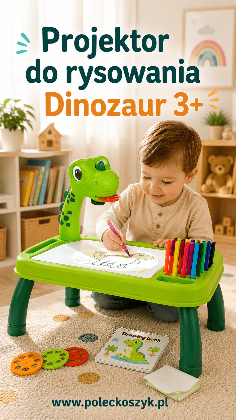 Mały artysta, wielkie pomysły – projektor do rysowania Dinozaur