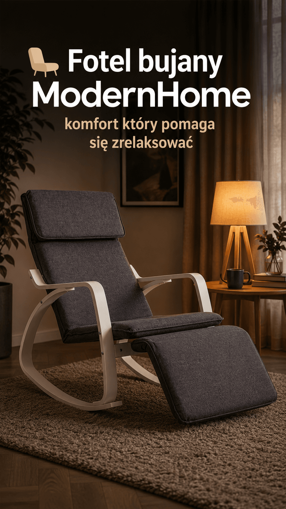 Fotel bujany z podnóżkiem – dlaczego warto mieć go w swoim domu?