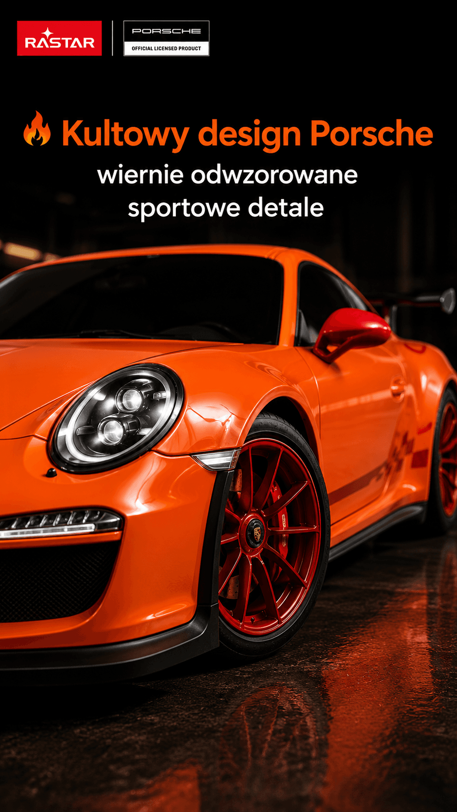 Porsche 911 GT3 RS R/C 1:24 RASTAR – sportowe emocje w zdalnie sterowanym modelu