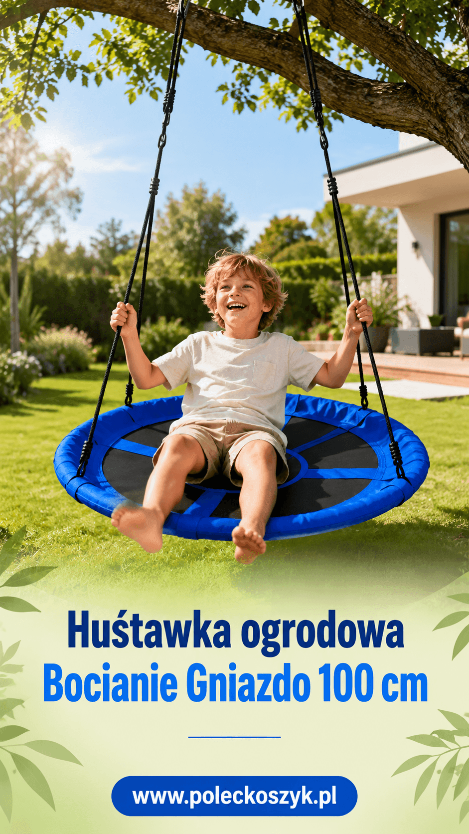 Wróć i odpocznij – huśtawka Bocianie Gniazdo ECOTOYS dla całej rodziny