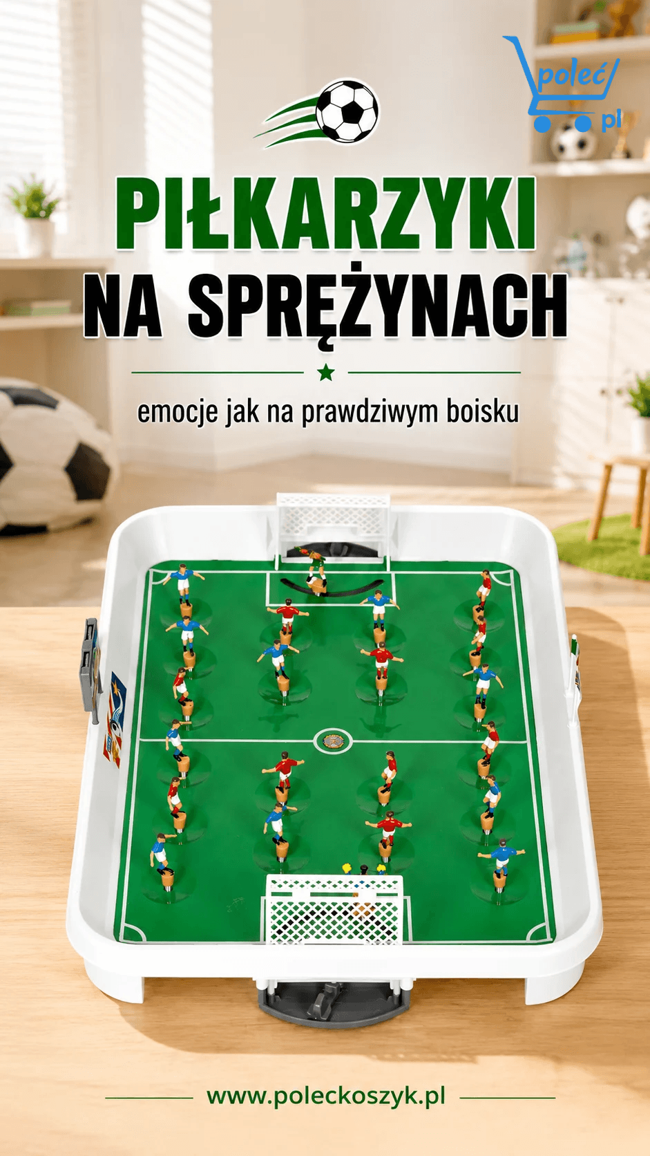 Piłkarzyki na sprężynach – emocje jak na prawdziwym boisku