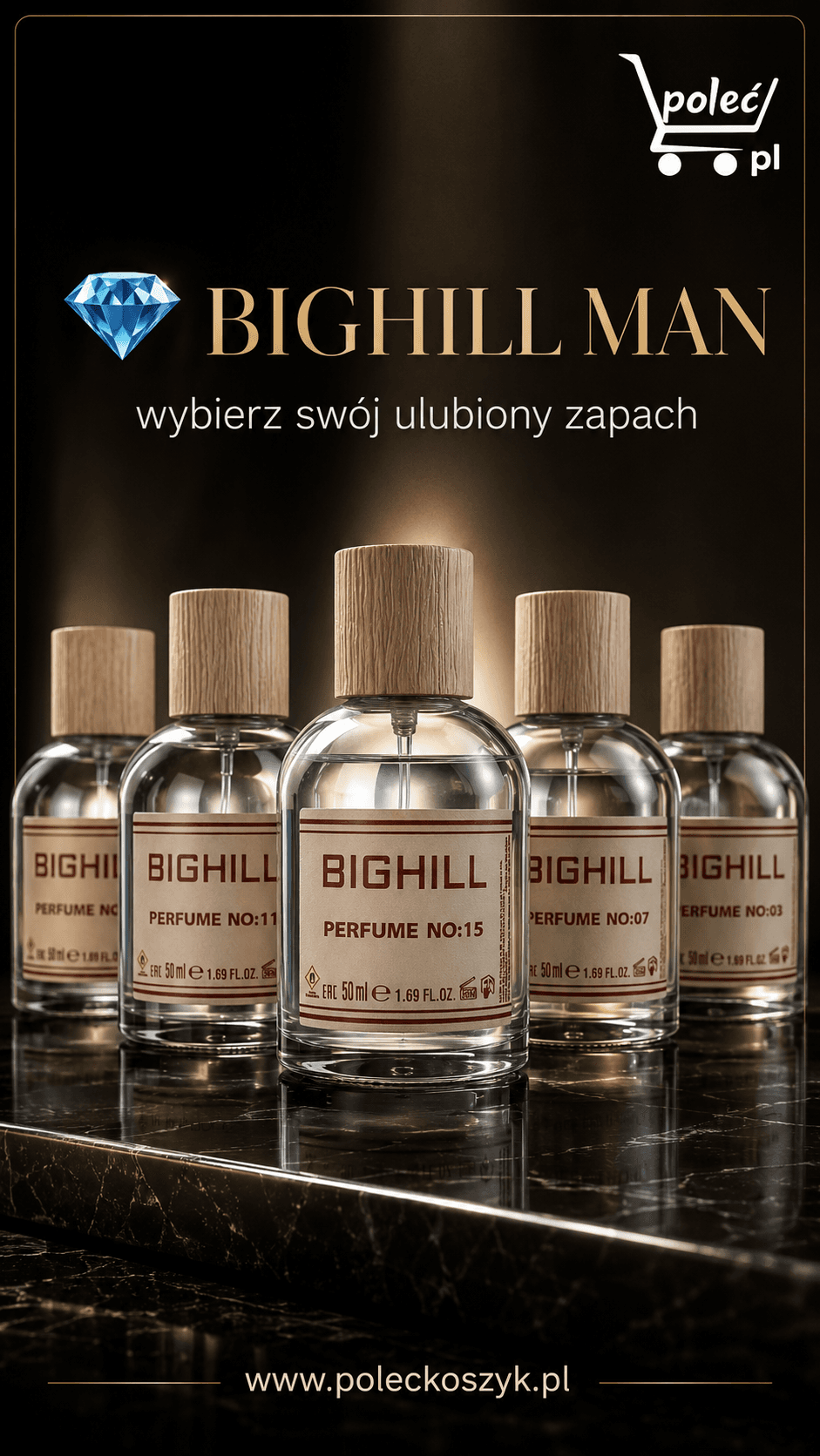 Jak wybrać męskie perfumy? Poznaj kolekcję BIGHILL MAN inspirowaną światowymi bestsellerami